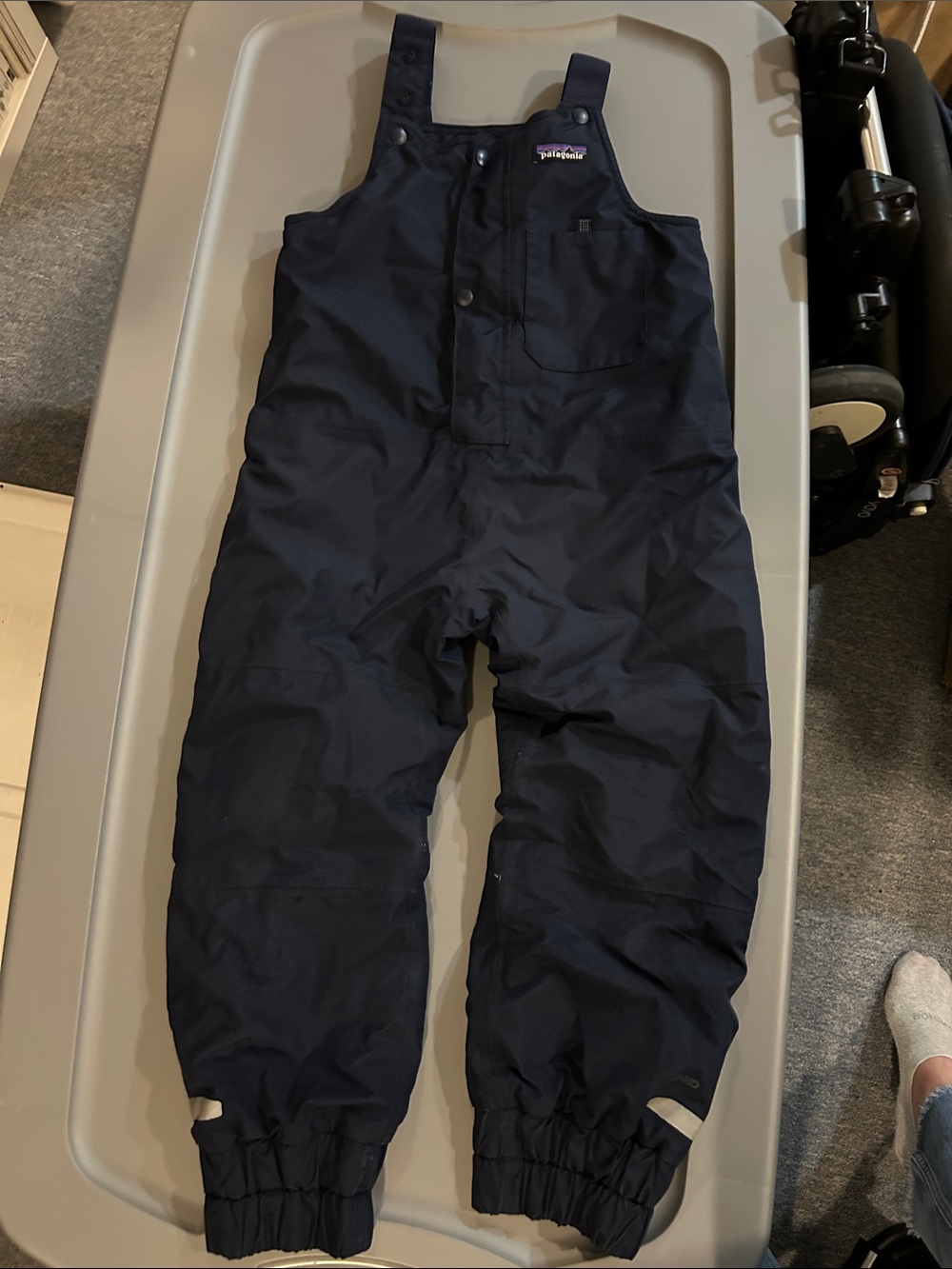 Patagonia Kids Navy Bib Snow Pants